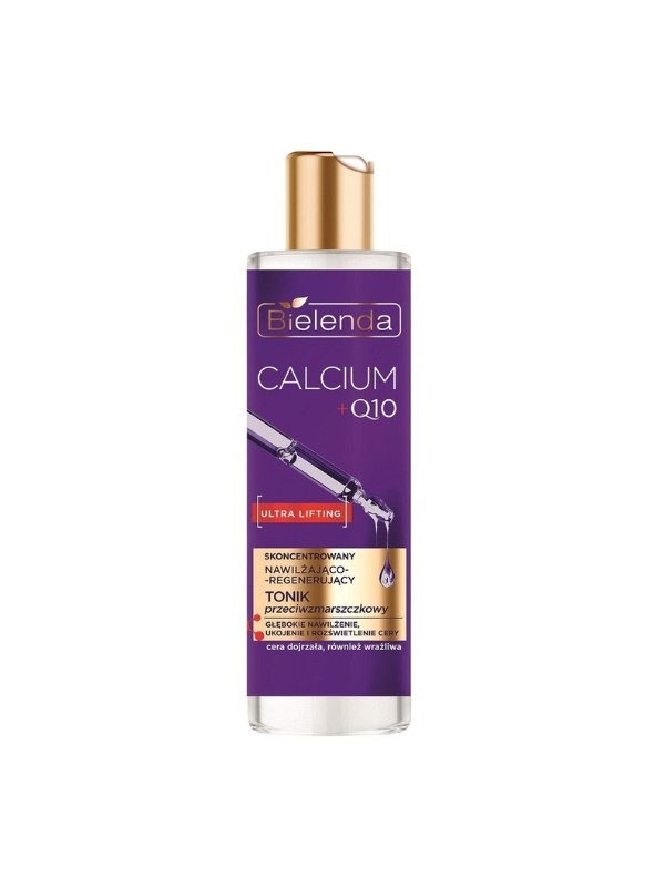 Bielenda CALCIUM + Q10 concentrated moisturizing and regenerating anti-wrinkle face tonic 200 ml