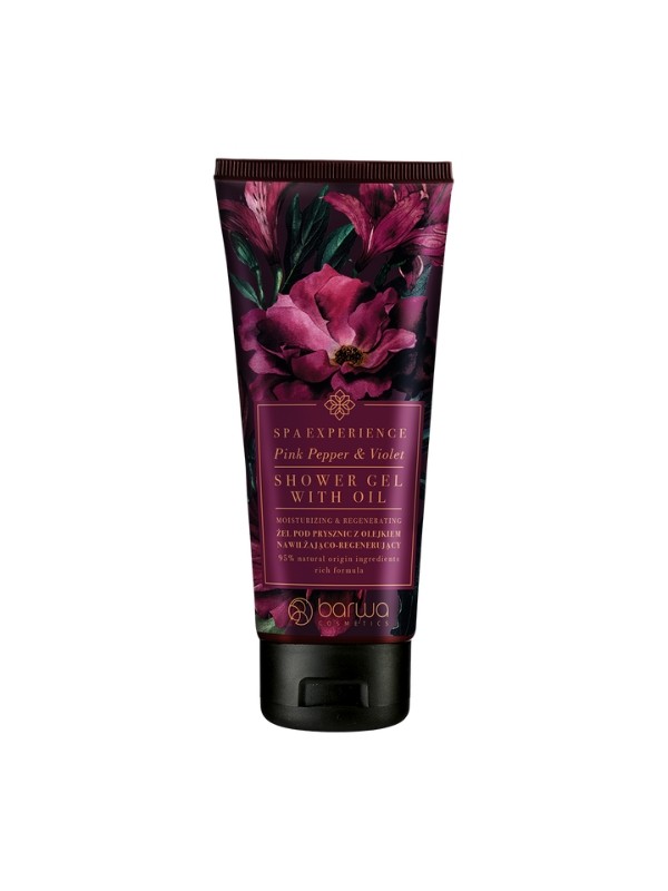 Barwa Spa Experience Hydraterende en regenererende Pink Pepper & Violet Douchegel 200 ml