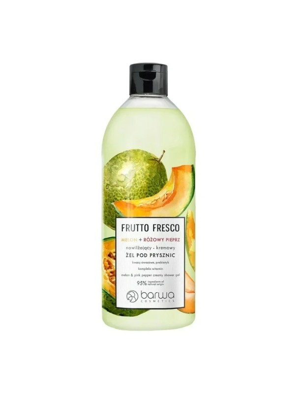 Barwa Frutto Fresco Natuurlijke vochtinbrengende Melon + roze peper douchegel 480 ml