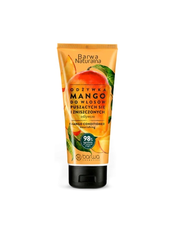 Barwa Naturalna Conditioner voor kroeshaar en beschadigd haar Mango in een tube van 200 ml