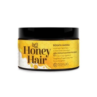 Barwa Honey Hair Strengthening and regenerating Mask for very damaged hair Honey, Propolis & Royal Jelly 220 ml