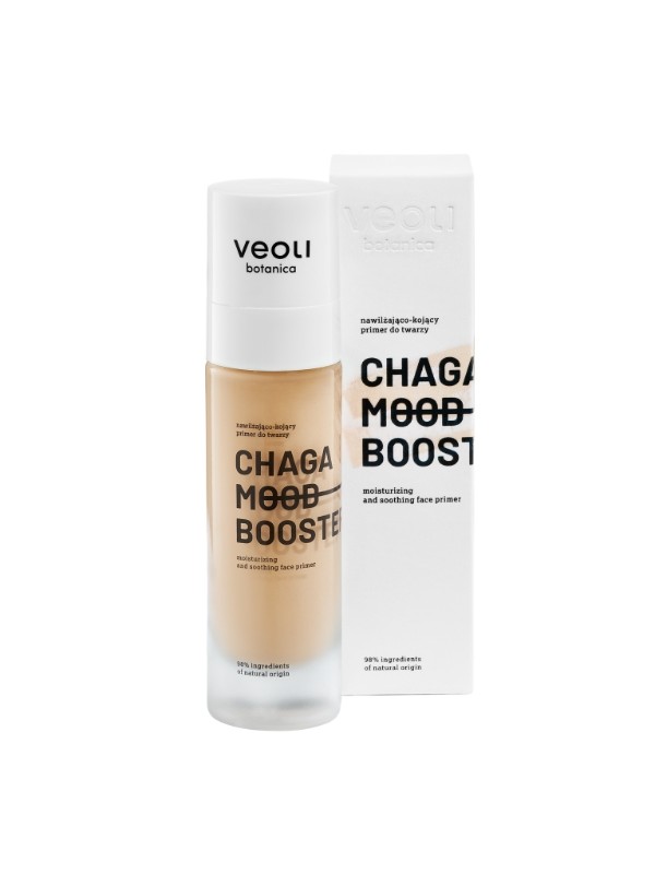 Veoli Botanica Chaga Mood Booster feuchtigkeitsspendender und beruhigender Primer mit Adaptogenen 30 ml