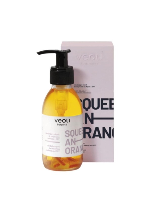 Veoli Botanica Squeeze, ein emulgierendes Orange -Make-up-Entfernungsöl und SPF 132,7 g