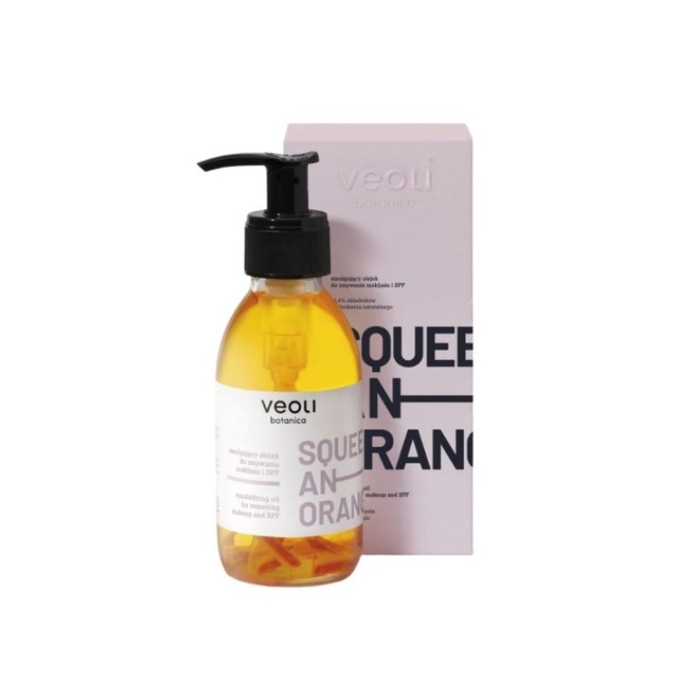 Veoli Botanica Squeeze, ein emulgierendes Orange -Make-up-Entfernungsöl und SPF 132,7 g
