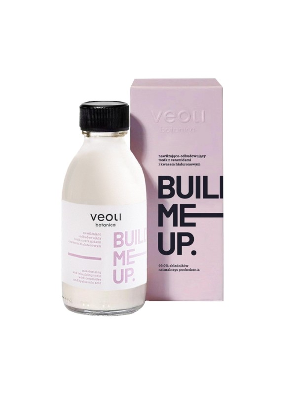 Veoli Botanica Bulid Me Up moisturizing and rebuilding facial tonic Ceramides and Hyaluronic Acid 150 ml