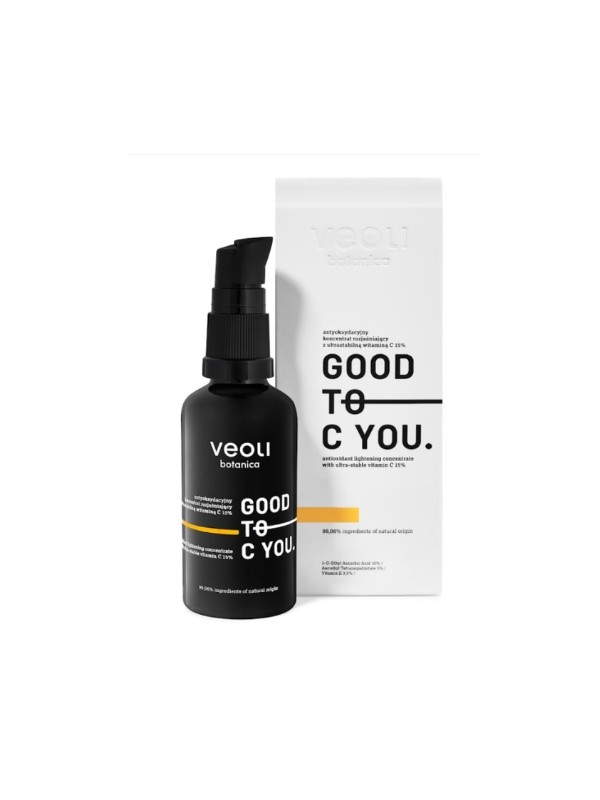 Veoli Botanica Good to C You. Antioxidant Brightening facial concentrate with ultrastable vitamin C 15% 40 ml