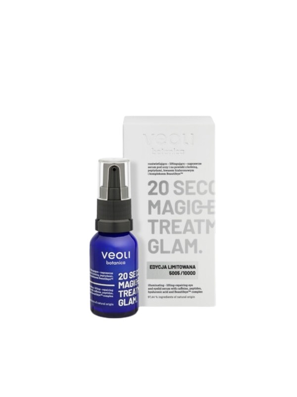 Veoli Botanica 20 Sekonds Magic Eye Treatment Glam Limited Edition hebendes und leuchtendes Serum 15 ml