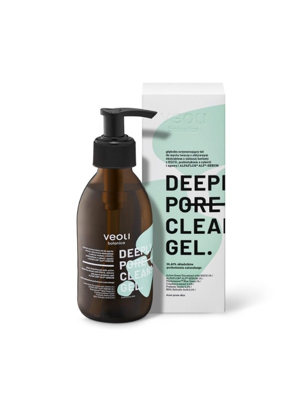 Veoli Botanica Deeply Pore Cleansing Gel deeply cleansing facial cleansing gel 200 ml