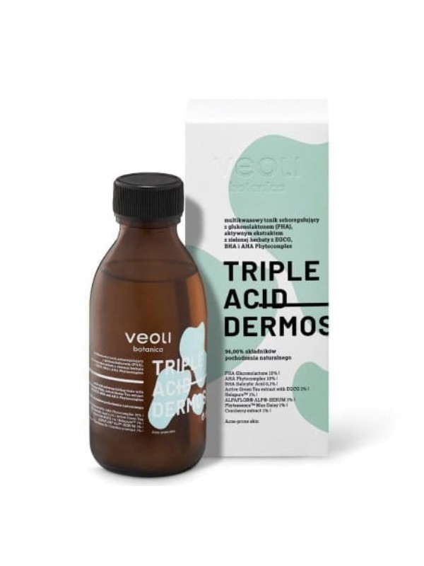 Veoli Botanica Triple Acid Dermosolution multi-active sebum-regulating face tonic 150 ml