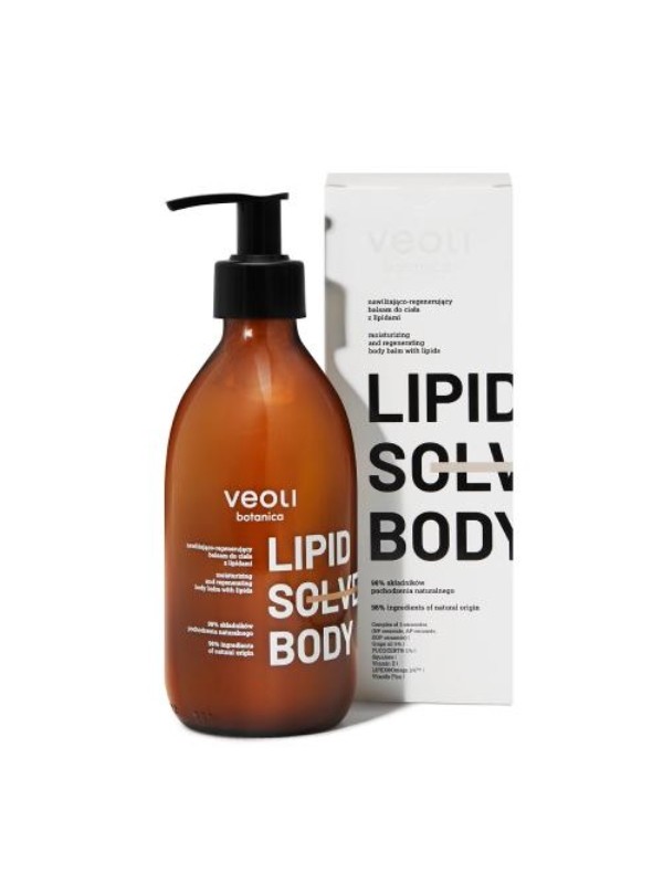 Veoli Botanica Lipid Solve Body feuchtigkeitsspendende und regenerierende Körperlotion mit Lipiden 290 ml