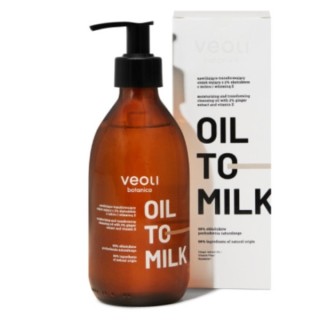 Veoli Botanica Oil to Milk feuchtigkeitsspendendes und transformierendes Körperwaschöl mit 2 % Ingwerextrakt, 290 ml