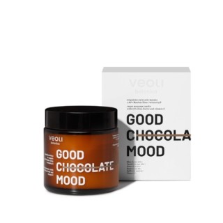 Veoli Botanica Good Chocolate Mood vegan lichaamsmassagekaars met 40% Sheaboter en vitamine E 100 ml