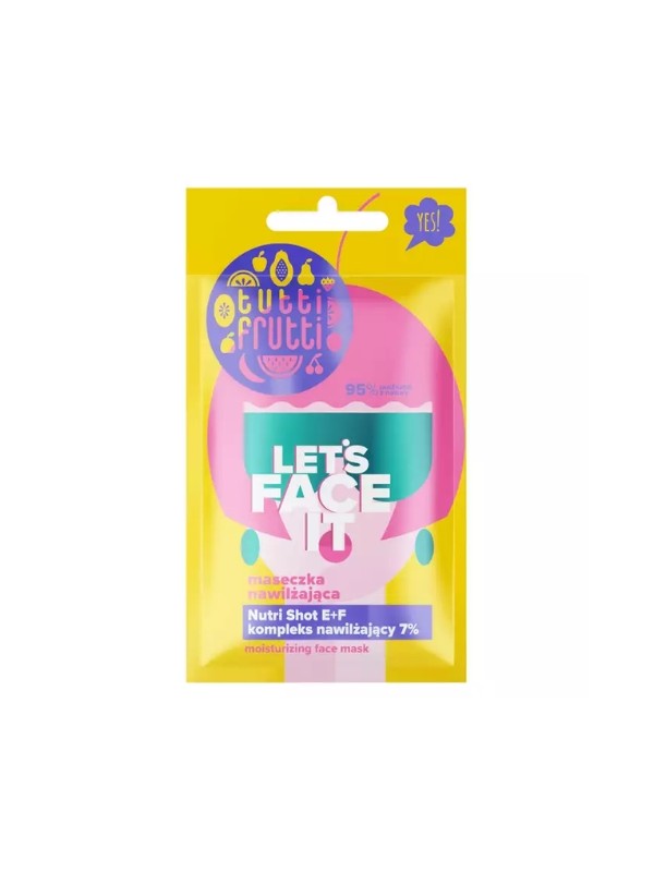 Farmona Tutti Frutti Let's Face It Moisturizing Face Mask with Moisturizing Complex 7% + Nutri Shot E + F 7 g