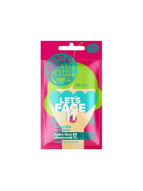 Farmona Tutti Frutti Let's Face It Mattifying Face Mask with Niacinamide 1% + Hydro Shot B5 7 g