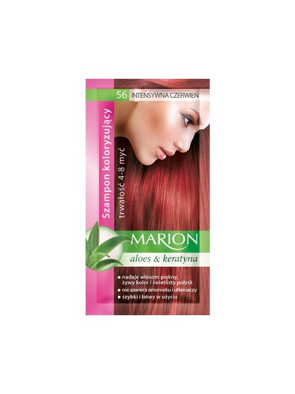 Marion Kleurshampoo met aloë-extract 4-8 wasbeurten /56/ Intens rood 40 ml