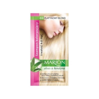 Marion Coloring shampoo with aloe extract 4-8 washes /69/ Platinum Blond 40 ml