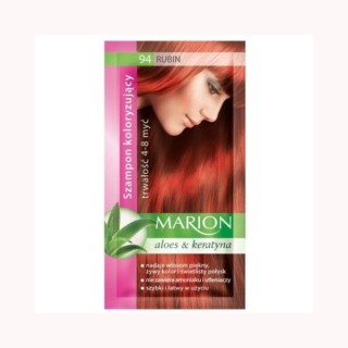 Marion Coloring shampoo with aloe extract 4-8 washes /94/ Rubin 40 ml