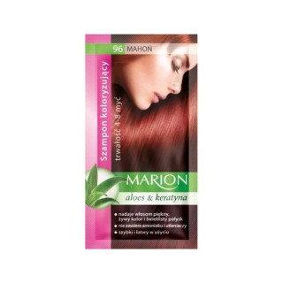 Marion Coloring shampoo with aloe extract 4-8 washes /96/ Mahogany 40 ml