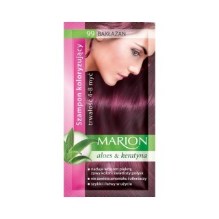 Marion Kleurshampoo met aloë-extract 4-8 wasbeurten /99/ Aubergine 40 ml