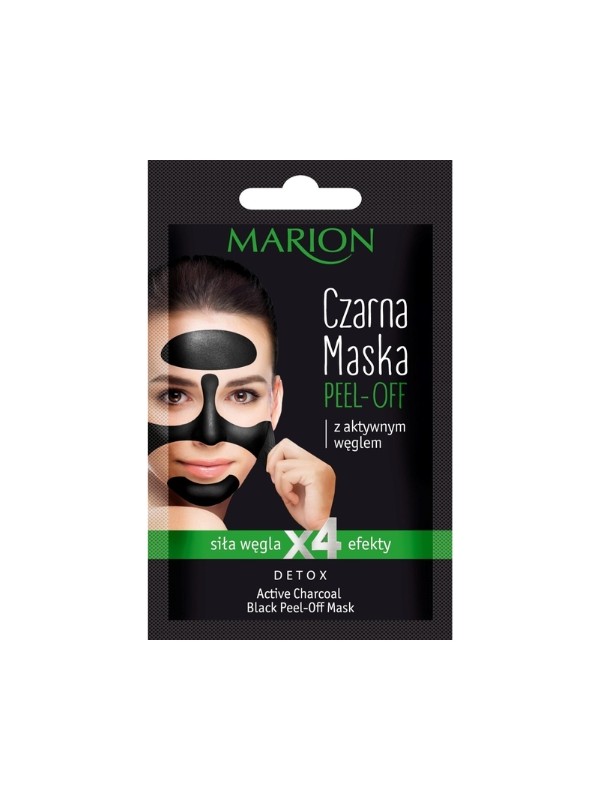 Marion Detox Black Peel-off-Gesichtsmaske mit Aktivkohle 6 g