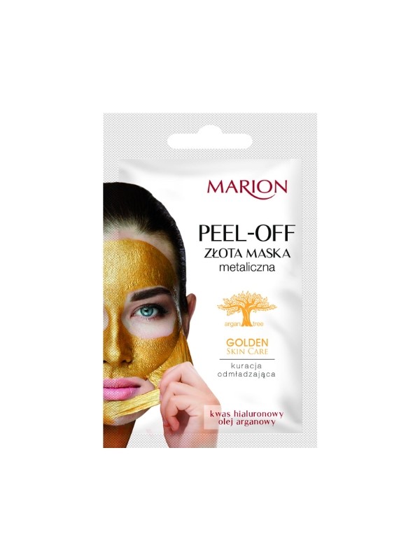 Marion Golden Skin Care Golden Peel-off Masker voor het gezicht Verjongende behandeling 6 g