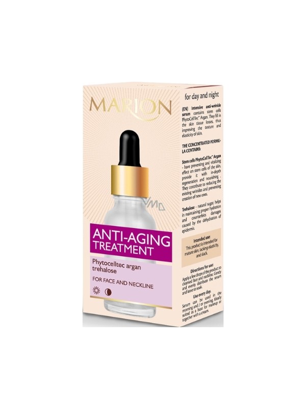 Marion Anti-aging Treatment Serum voor gezicht en hals met argan 20 ml