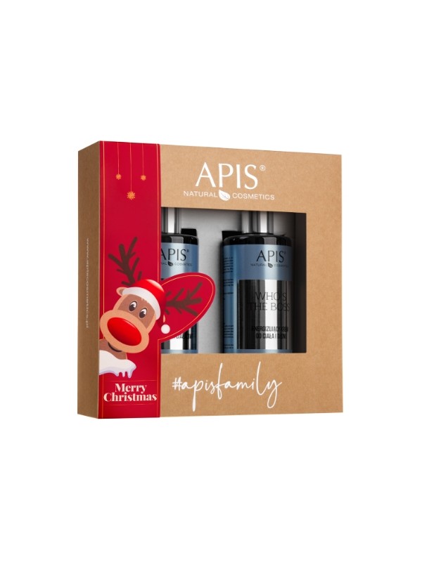 Apis Who's The Boss cadeauset: Lichaams- en handcrème 300 ml + Douchegel 300 ml