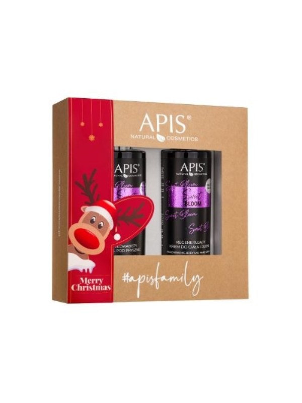 Apis Sweet Bloom cadeauset: Lichaams- en handcrème 300 ml + Douchegel 300 ml