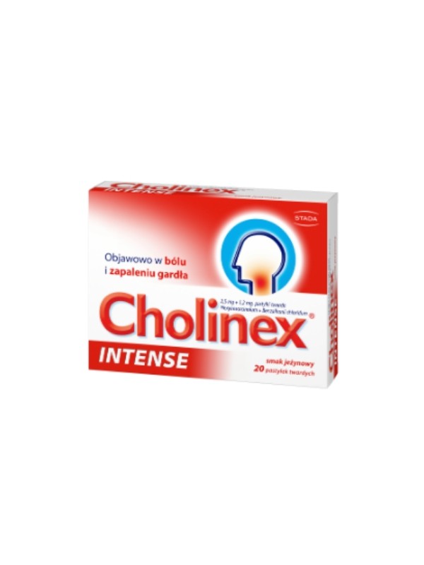 Cholinex Intense Blackberry-smaakpastilles 20 tabletten