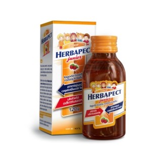 Herbapect Junior Syrup for children with Raspberry flavor 120 g