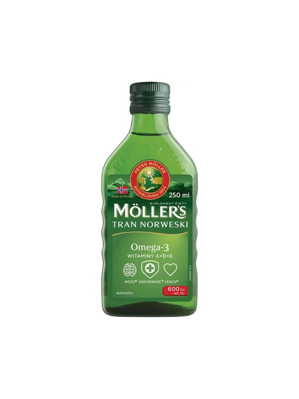 Moller's Natuurlijke Noorse Levertraan 250 ml