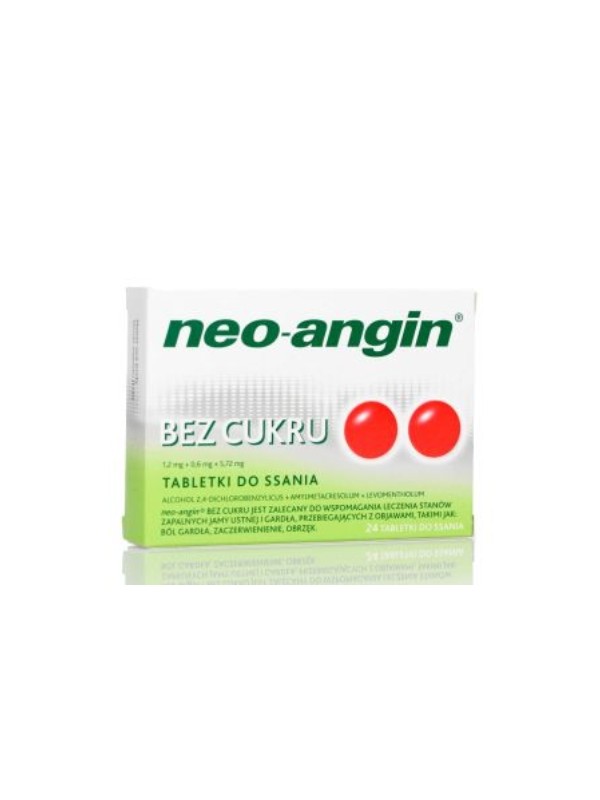 Neo-Angin Suikervrije zuigtabletten 24 stuks