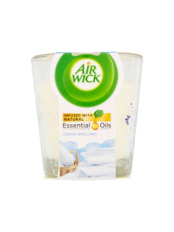 Airwick COTTON AND LINEN scented candle 105 g