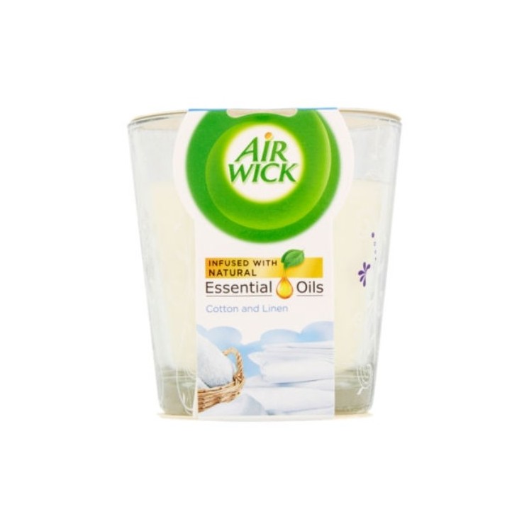 Airwick COTTON AND LINEN scented candle 105 g