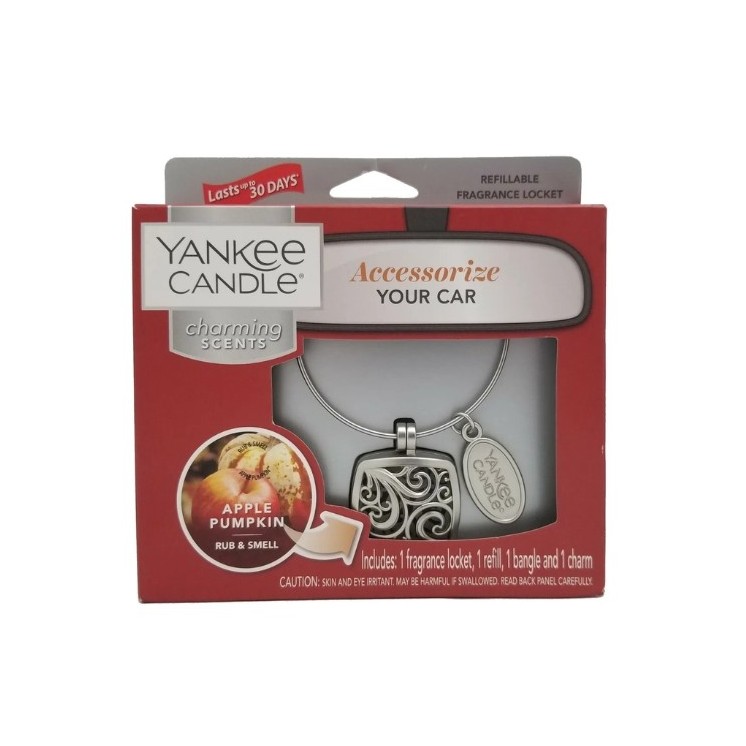 Yankee Candle Car Charming Scents Autoduft-Set mit Apple Pumpkin Nachfüllung, 1 Stück