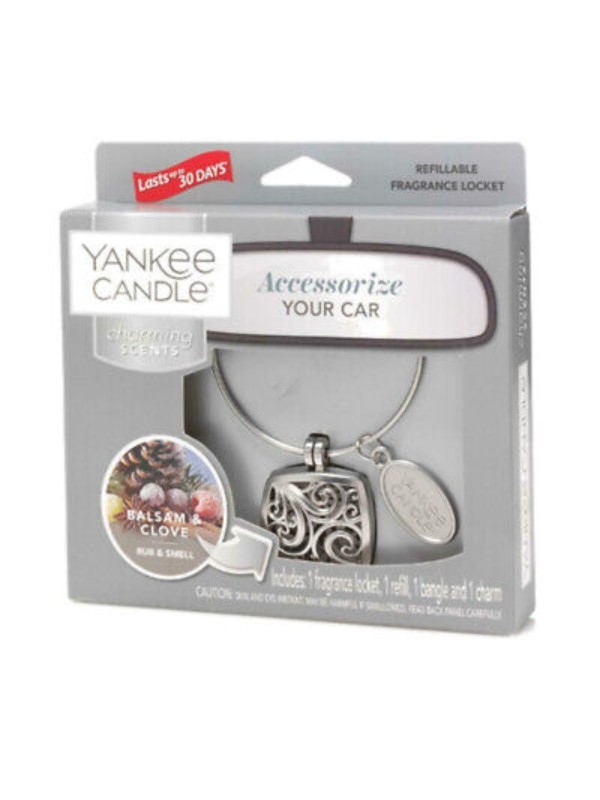 Yankee Candle Car Charming Scents autogeurset met navulling Balsem & Kruidnagel 1 stuk