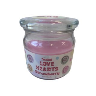 Swizzels Love Hearts Strawberry scented candle 227 g