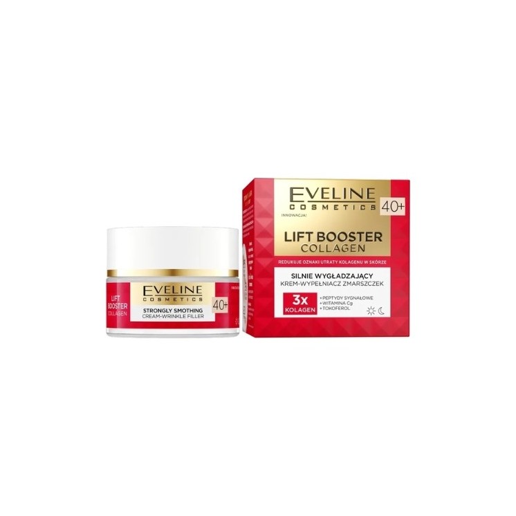 Eveline Lift Booster Collagen Strongly smoothing Cream - wrinkle filler 40+ 50 ml