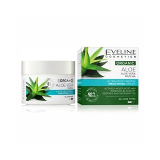 Eveline Organic Aloe Ultra-hydraterende, gladmakende gezichtscrème 50 ml