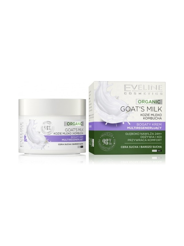 Eveline Organic Goat's Milk Rich Multi-regenerierende Gesichtscreme 50 ml