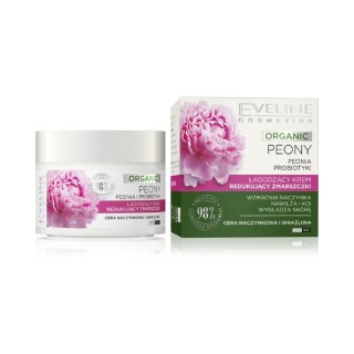 Eveline Organic Peony -Beruhigungs-Gesichtscreme zur Reduzierung von Falten, 50 ml