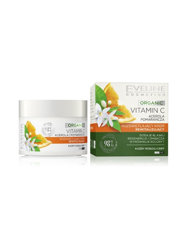 Eveline Organic Vitamine C Verhelderende Revitaliserende Gezichtscrème 50 ml