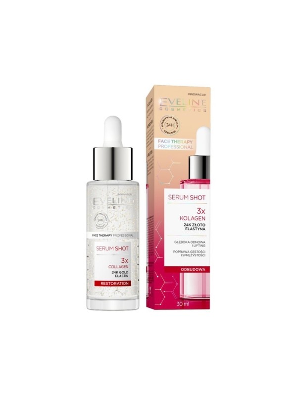 Eveline Serum Shot Regenerierende Behandlung für Gesicht, Hals und Dekolleté 3x Kollagen 30 ml