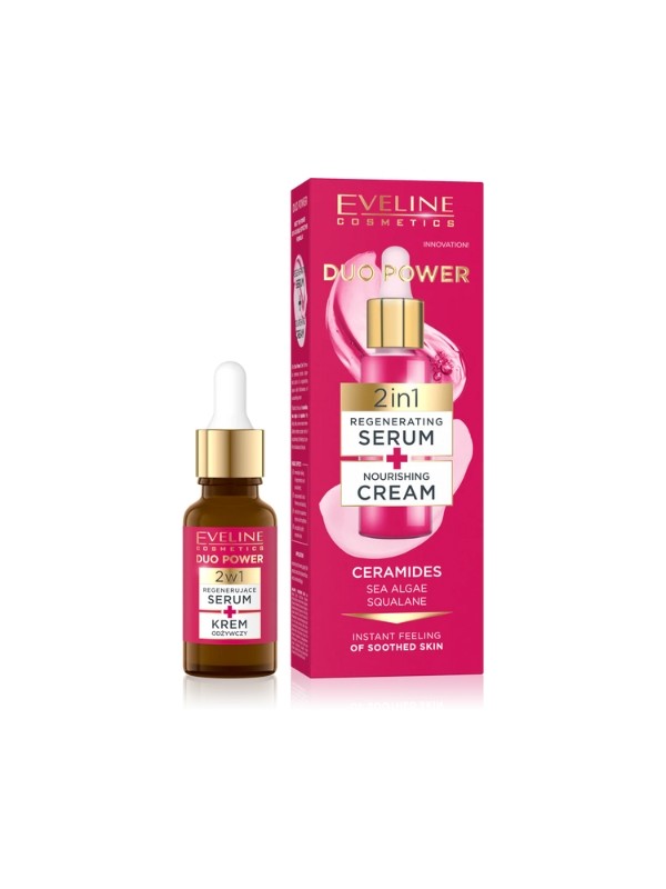 Eveline Duo Power 2in1 Regenererend Serum + Voedende Gezichtscrème 18 ml