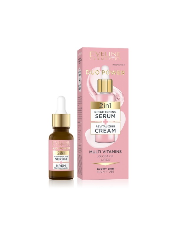 Eveline Duo Power 2in1 Illuminating Serum + Revitaliserende Gezichtscrème 18 ml