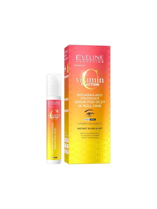 Eveline Vitamine C 3x Action Verhelderend en verkoelend Serum in een roll-on 15 ml