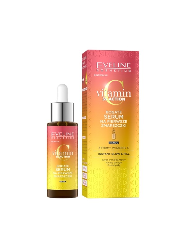 Eveline Vitamin C 3x Action Anti-Falten Nacht- Serum 30 ml