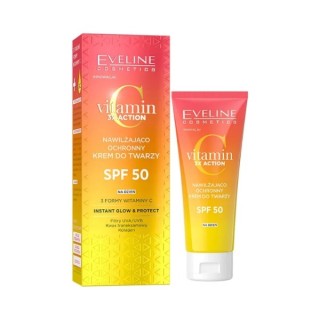 Eveline Vitamin C 3x Action Hydraterende en beschermende Gezichtscrème met SPF50 filter 30 ml