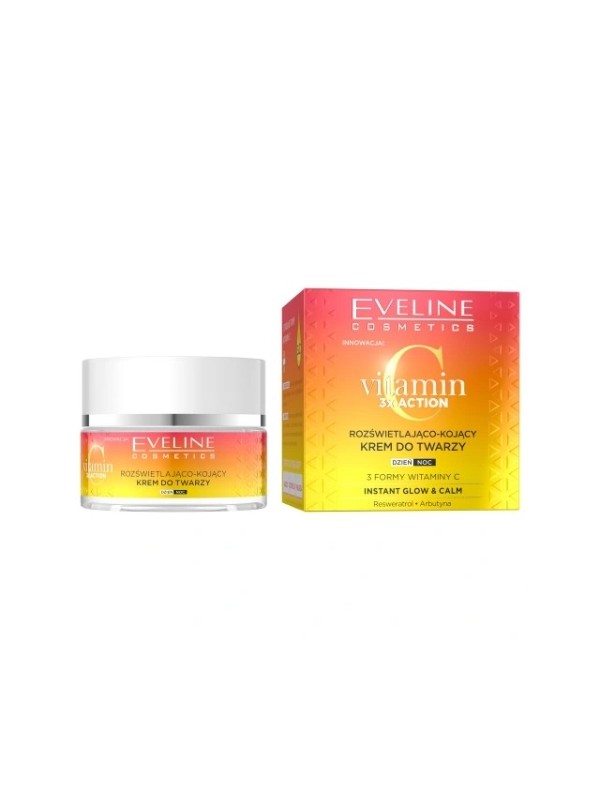 Eveline Vitamin C 3x Action Aufhellende und beruhigende Tages- und Nacht-Gesichtscreme 50 ml