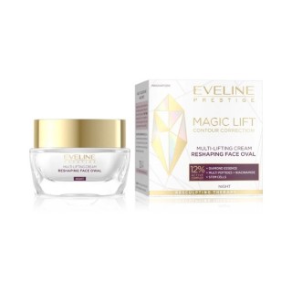 Eveline Magic Lift Multi-Lifting-Gesichtscreme zur Modellierung des Gesichtsovals für die Nacht, 50 ml